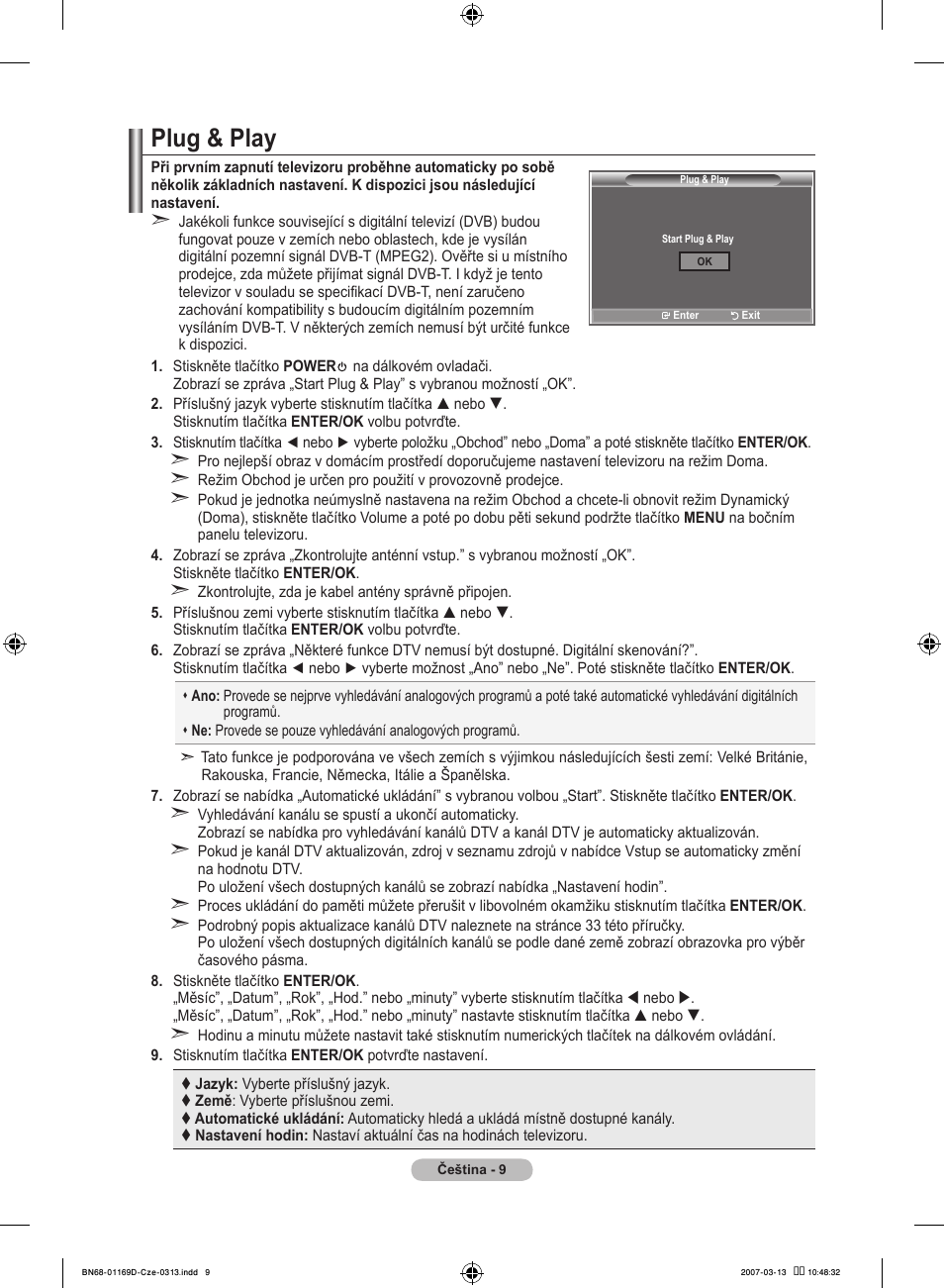 Plug & play | Samsung LE40R88BD User Manual | Page 383 / 560