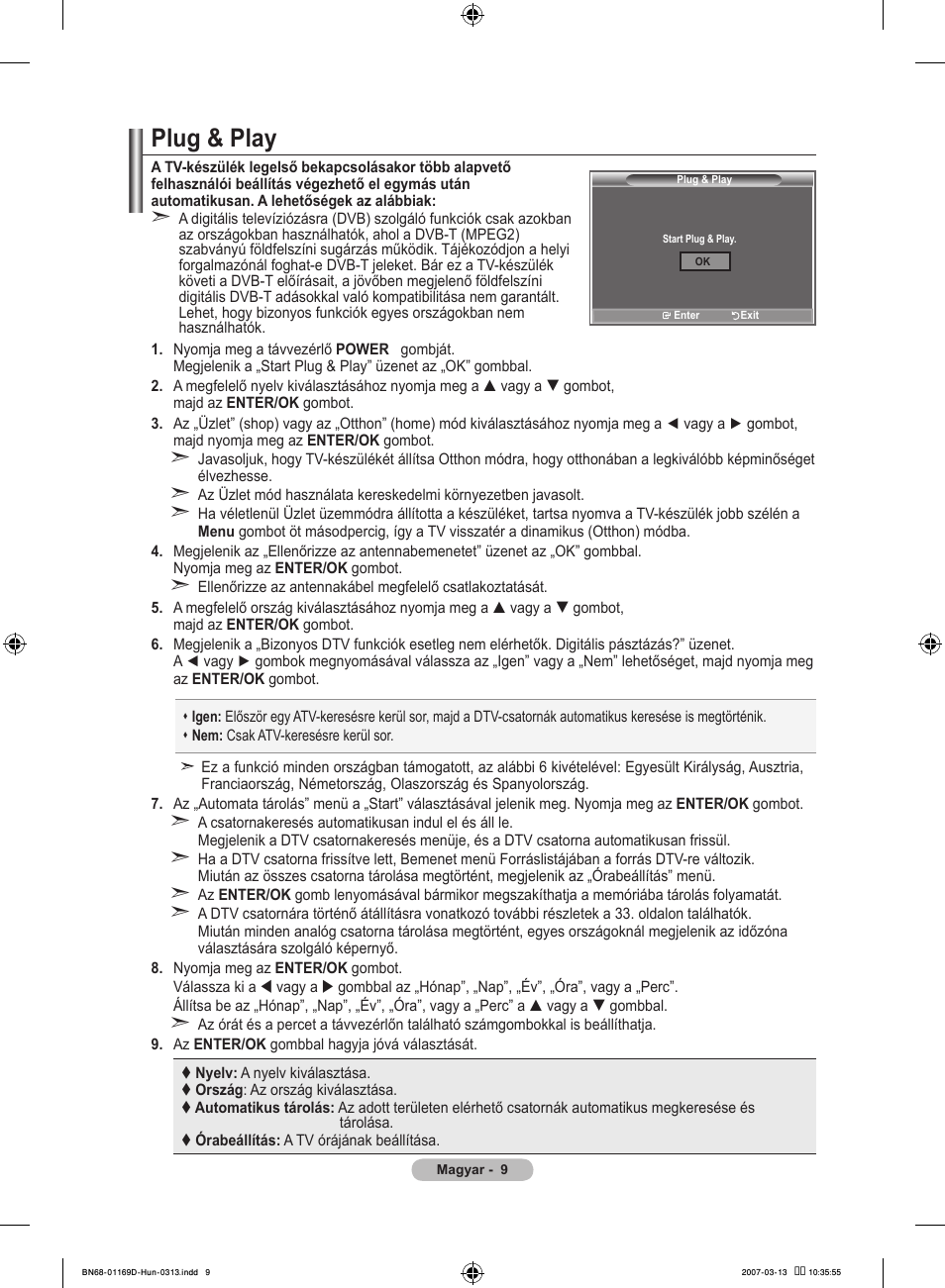 Plug & play | Samsung LE40R88BD User Manual | Page 73 / 560