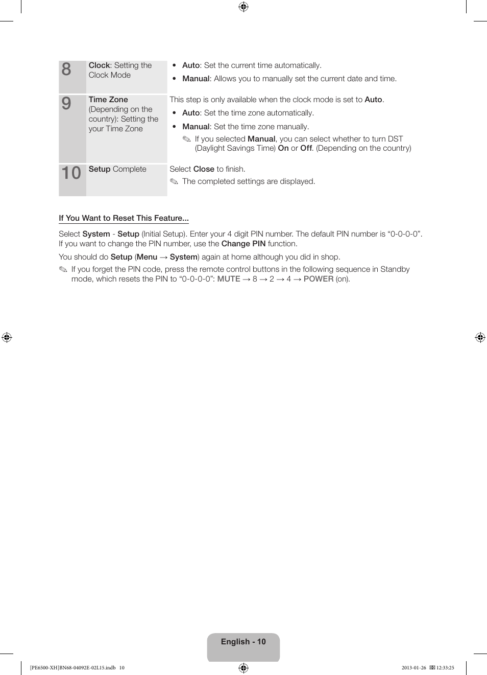 Samsung PS51E6500ES User Manual | Page 10 / 354