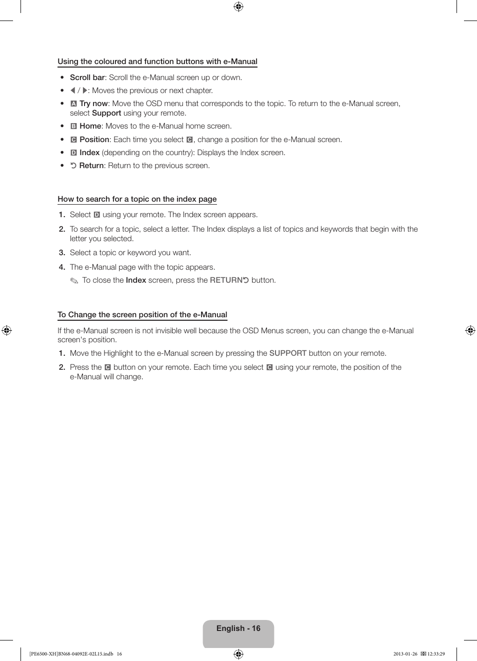 Samsung PS51E6500ES User Manual | Page 16 / 354