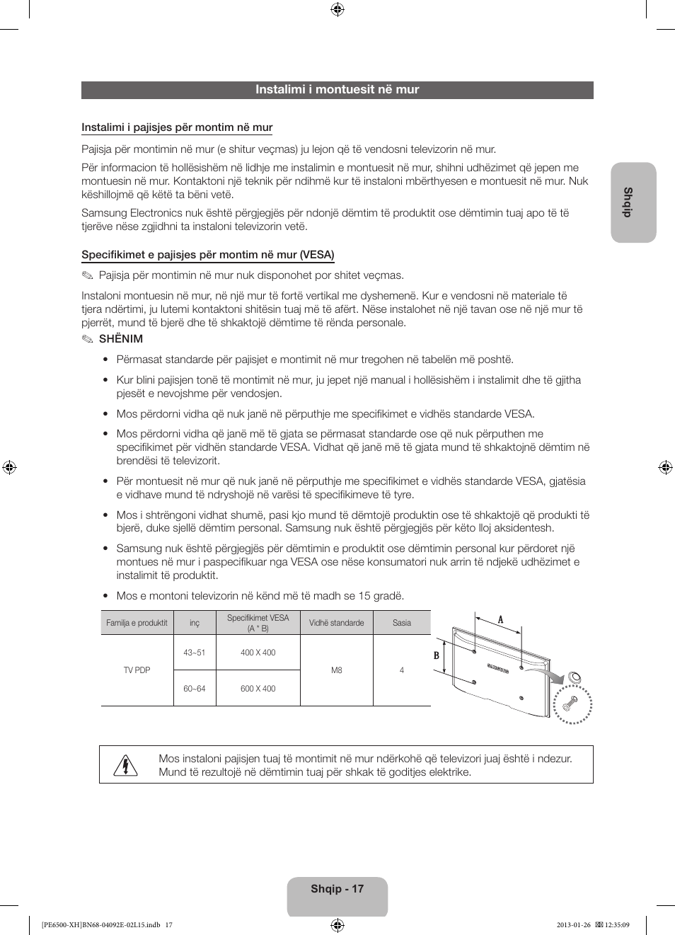 Samsung PS51E6500ES User Manual | Page 237 / 354