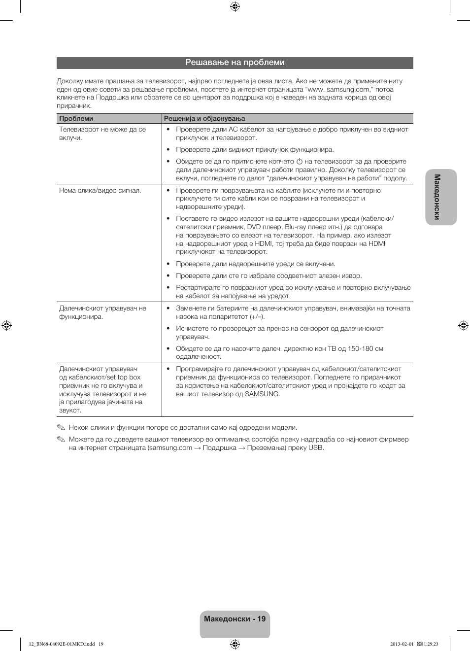 Решавање на проблеми | Samsung PS51E6500ES User Manual | Page 261 / 354