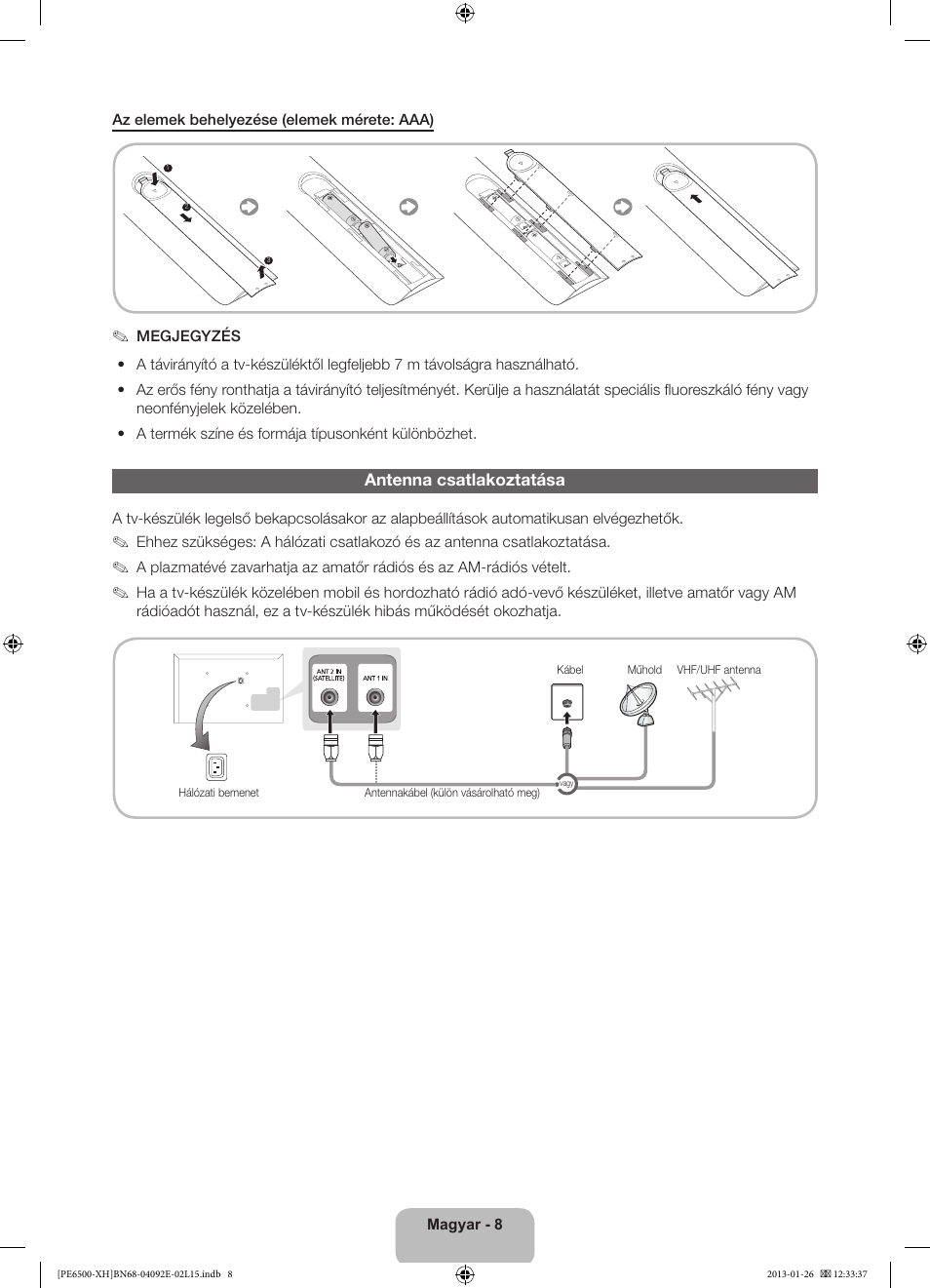 Samsung PS51E6500ES User Manual | Page 30 / 354