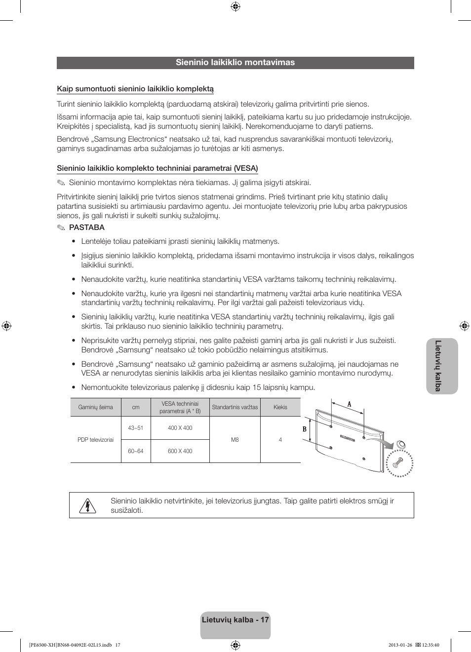 Samsung PS51E6500ES User Manual | Page 325 / 354
