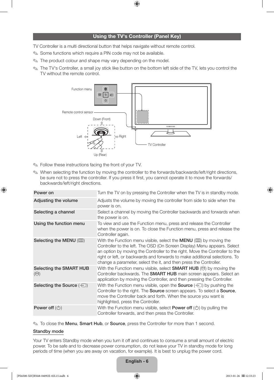 Samsung PS51E6500ES User Manual | Page 6 / 354
