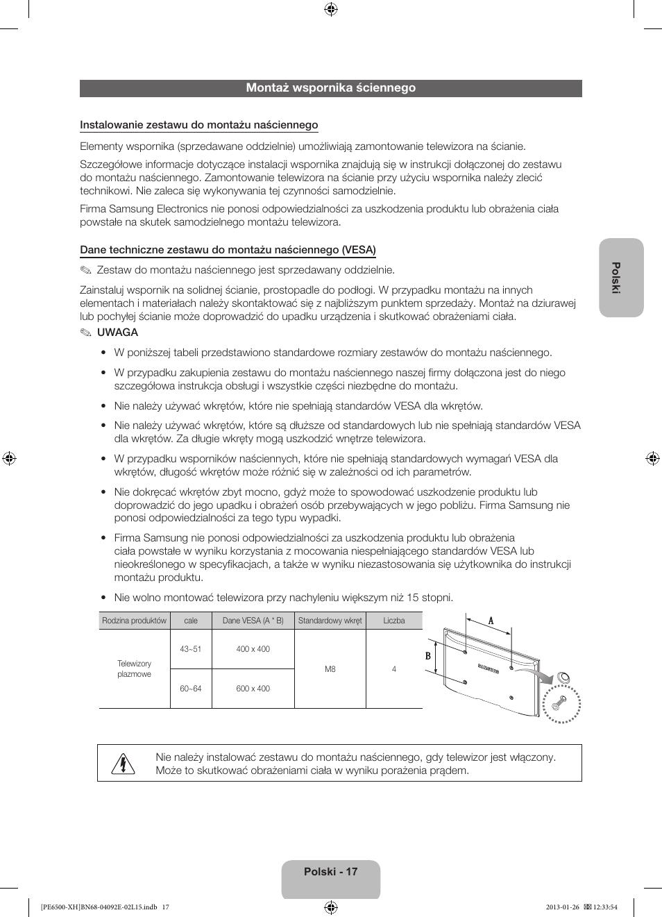 Samsung PS51E6500ES User Manual | Page 61 / 354