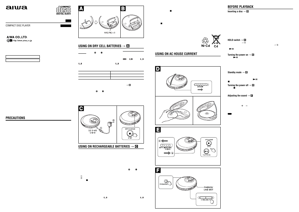 Aiwa XP-V710C User Manual | 2 pages