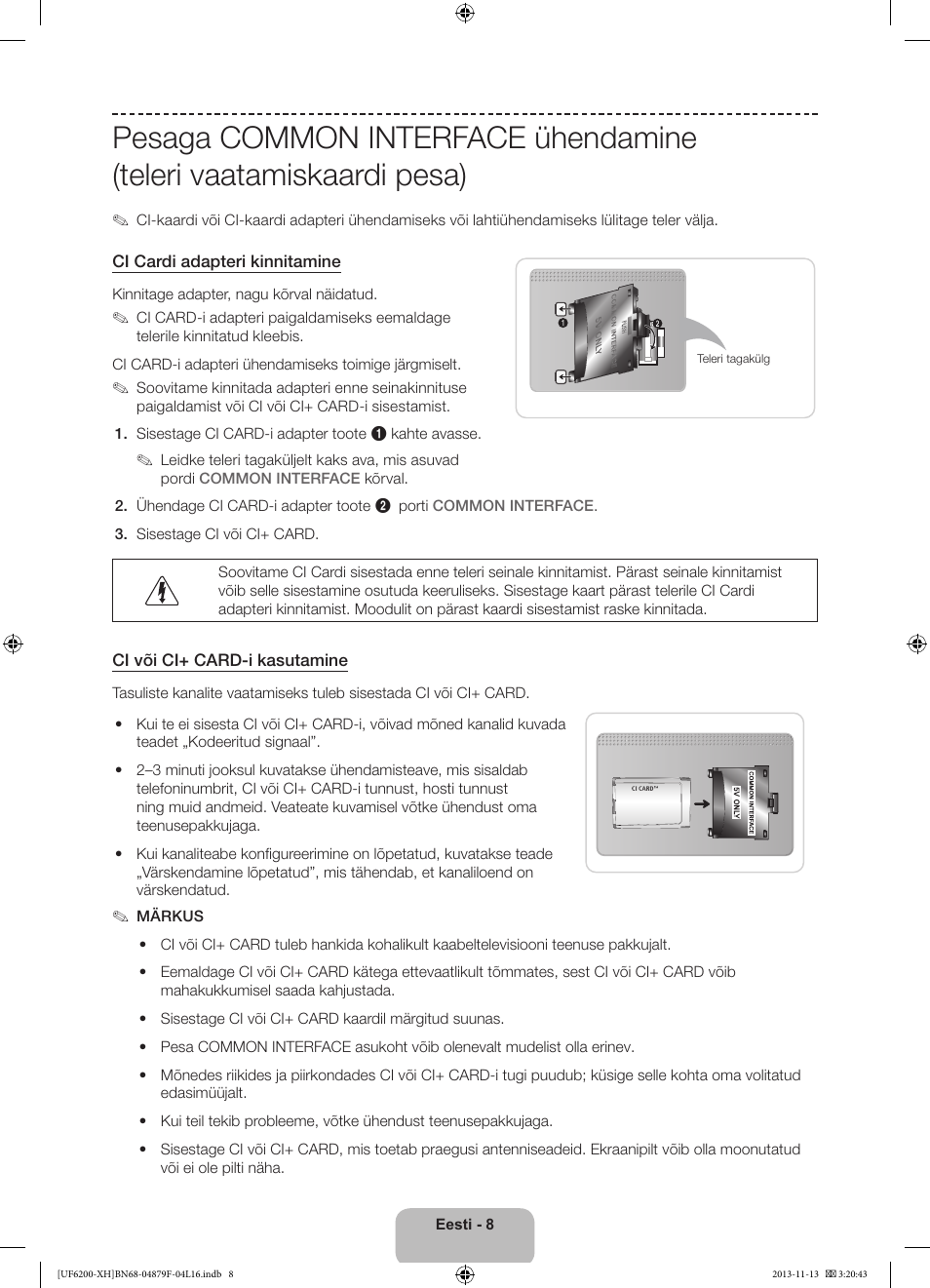 Samsung UE32F6200AW User Manual | Page 278 / 289