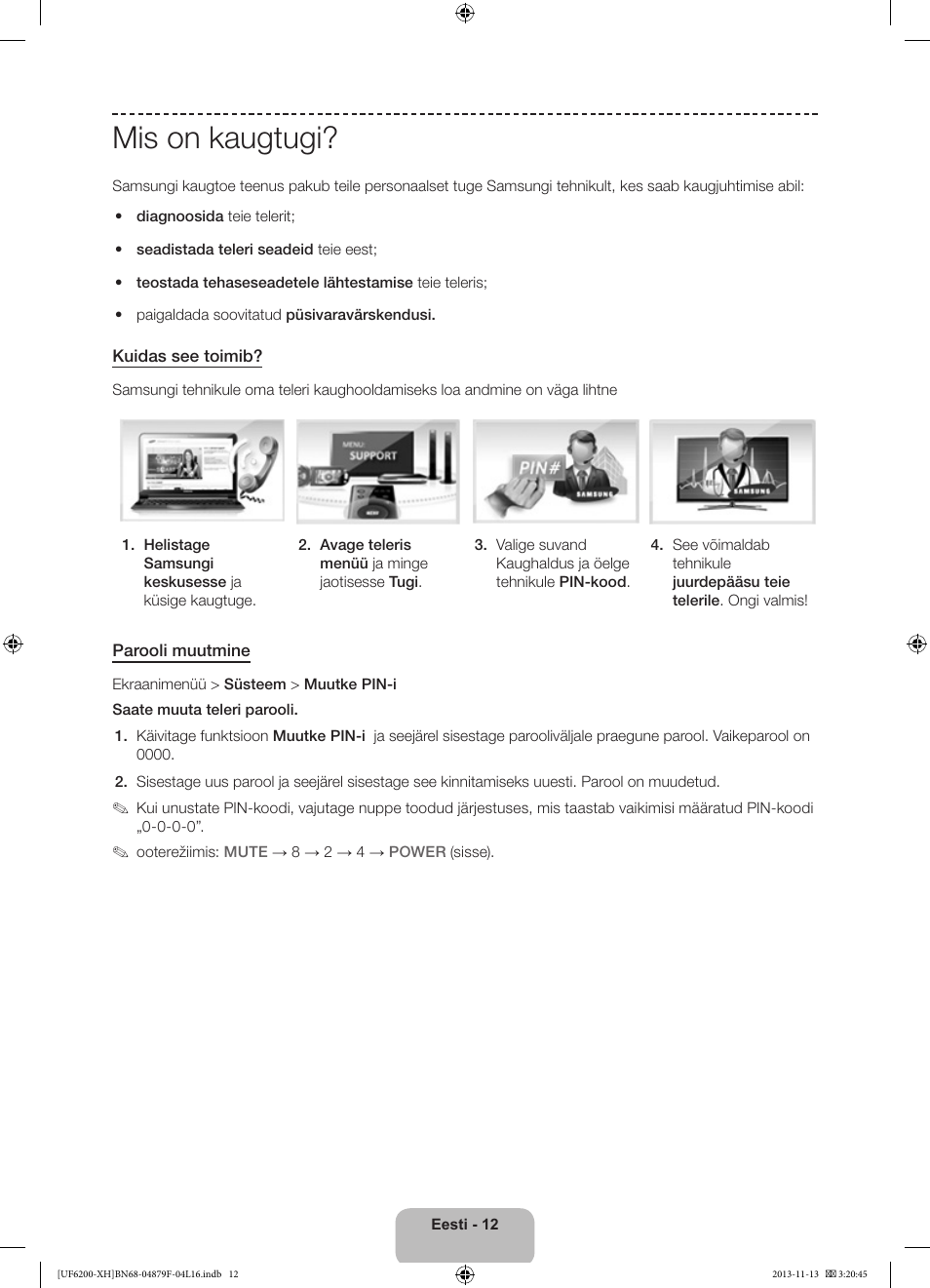 Mis on kaugtugi | Samsung UE32F6200AW User Manual | Page 282 / 289