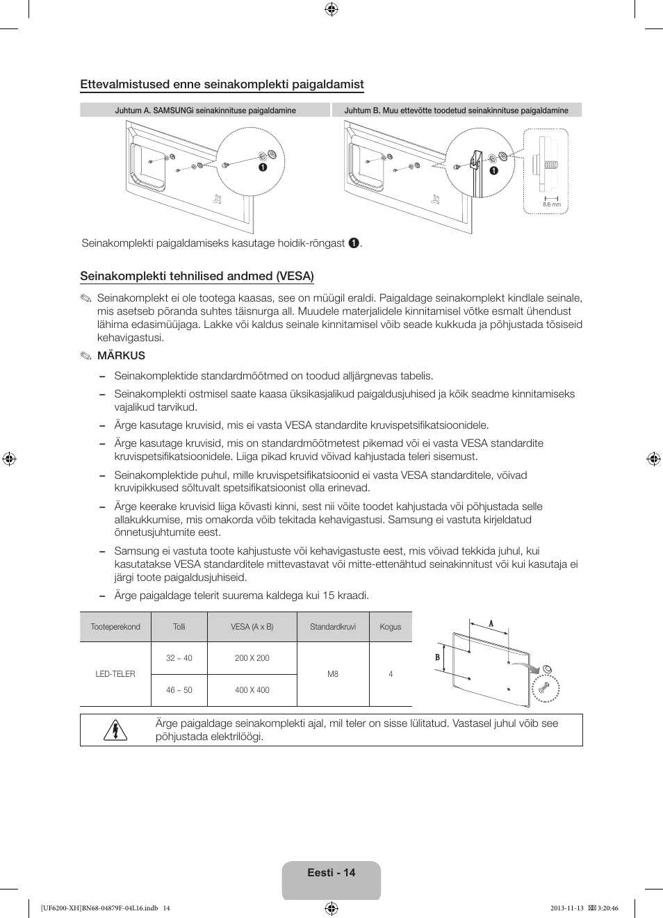 Samsung UE32F6200AW User Manual | Page 284 / 289