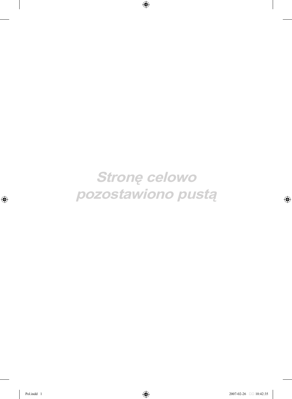 Stronę celowo pozostawiono pustą | Samsung LE32R81B User Manual | Page 358 / 482