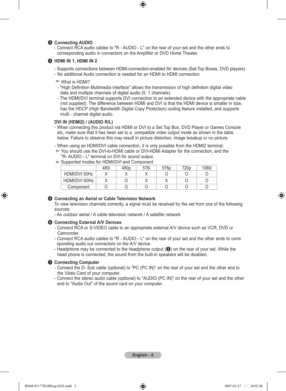 Samsung LE32R81B User Manual | Page 7 / 482