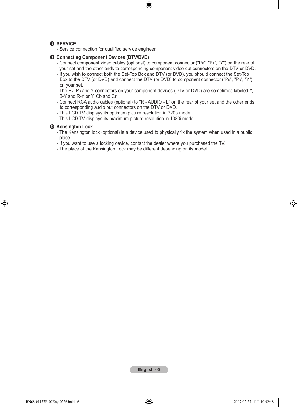 Samsung LE32R81B User Manual | Page 8 / 482