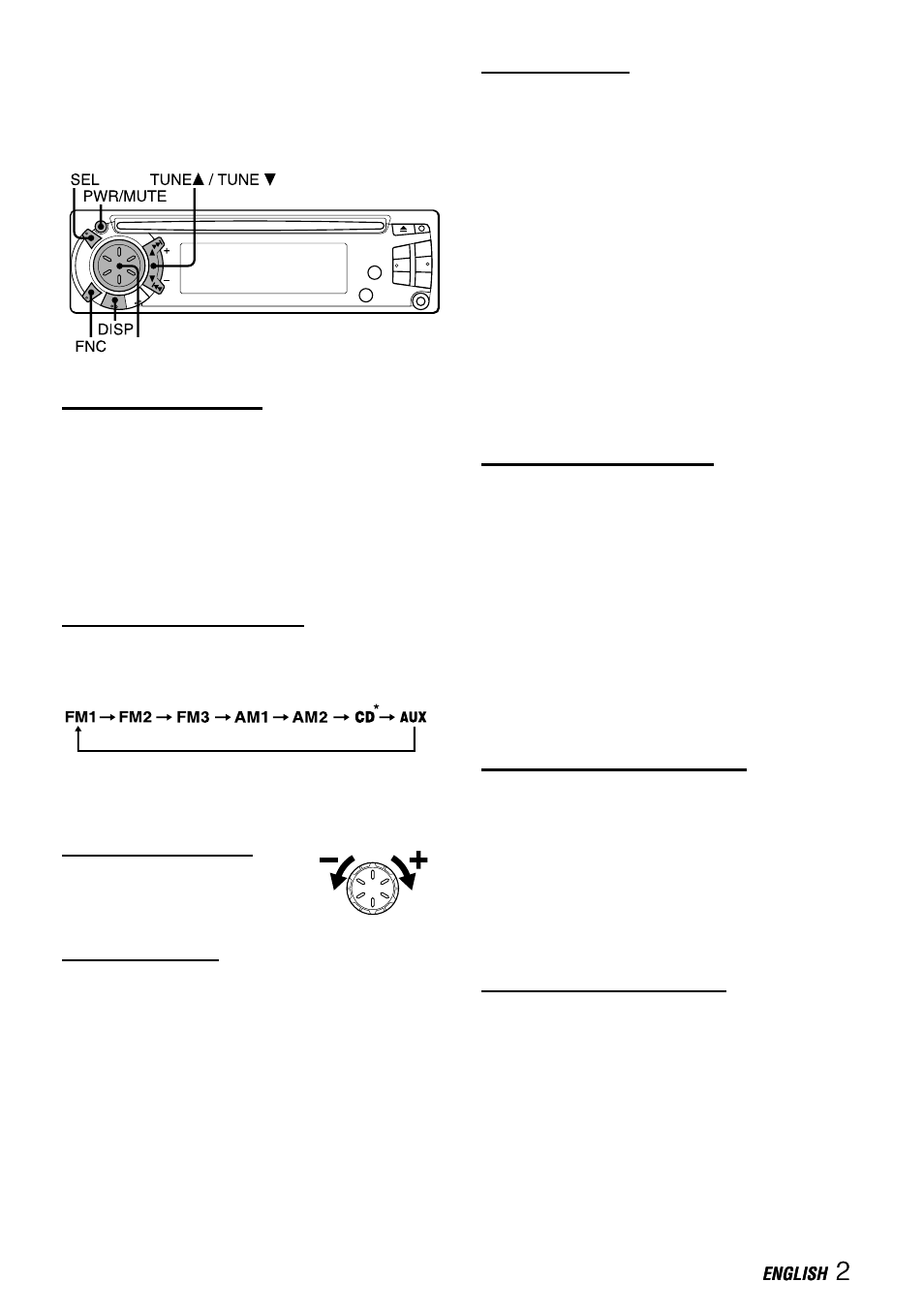 Basic operation, audio and clock adjustment | Aiwa CDC-Z117 User Manual | Page 3 / 8