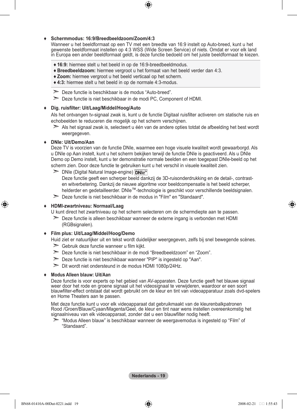 Samsung LE46A551P2R User Manual | Page 177 / 629