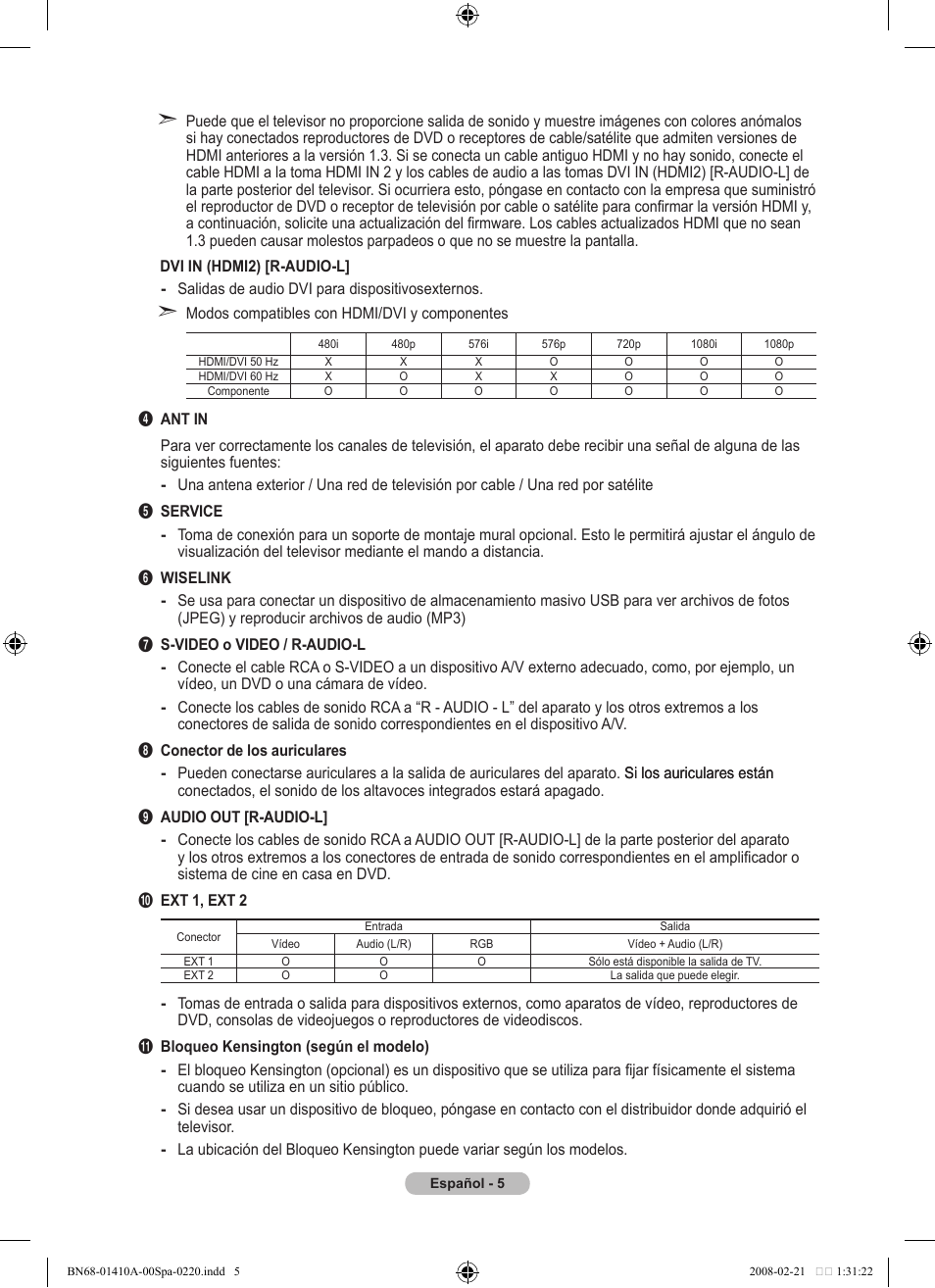 Samsung LE46A551P2R User Manual | Page 269 / 629