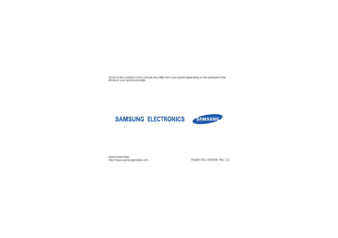 Samsung SGH-i900 User Manual | Page 110 / 110