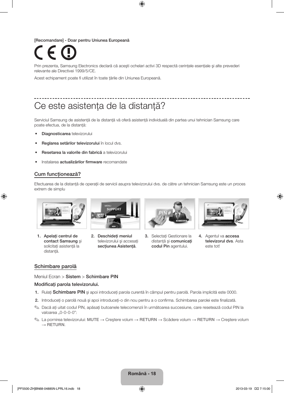 Ce este asistenţa de la distanţă | Samsung PS60F5500AW User Manual | Page 210 / 385