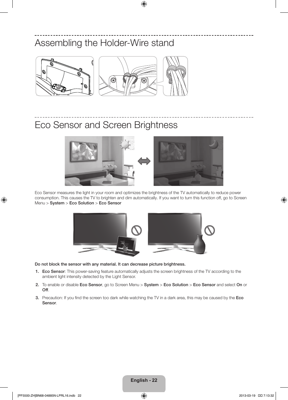 Samsung PS60F5500AW User Manual | Page 22 / 385