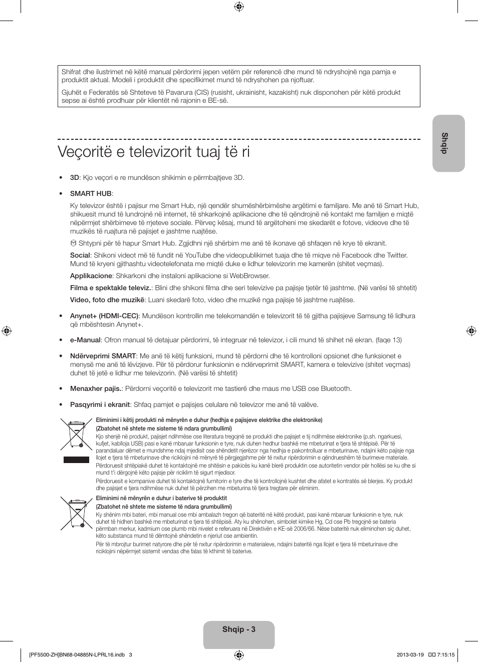 Veçoritë e televizorit tuaj të ri | Samsung PS60F5500AW User Manual | Page 243 / 385