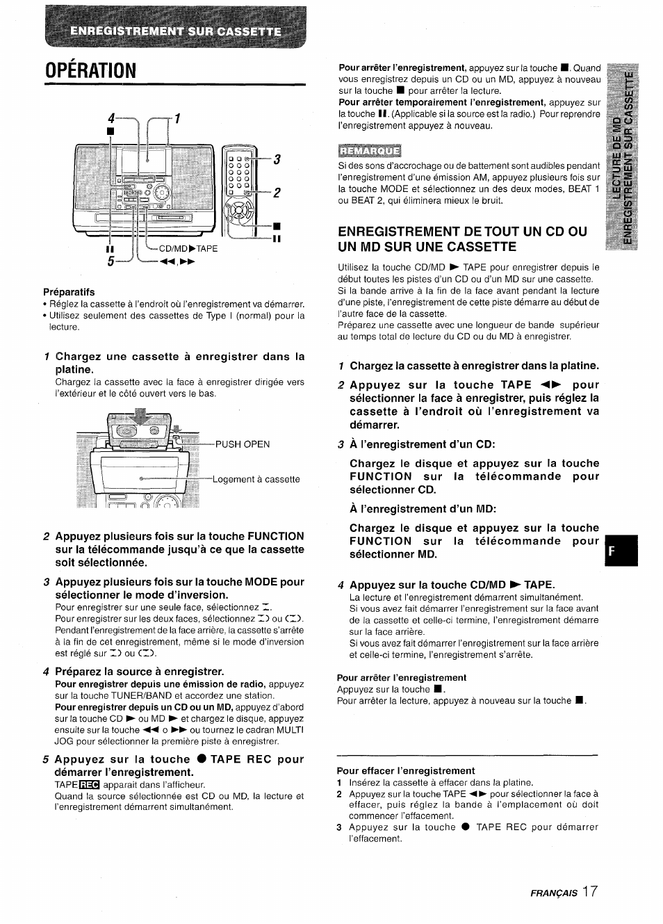 Operation | Aiwa CSD-MD50 User Manual | Page 81 / 100