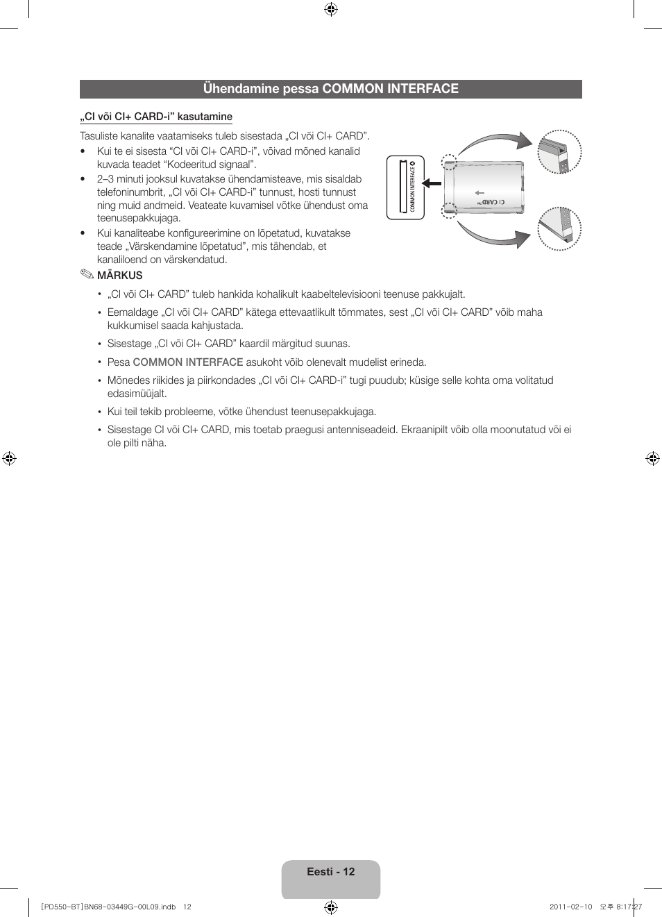 Samsung PS59D550C1W User Manual | Page 122 / 166