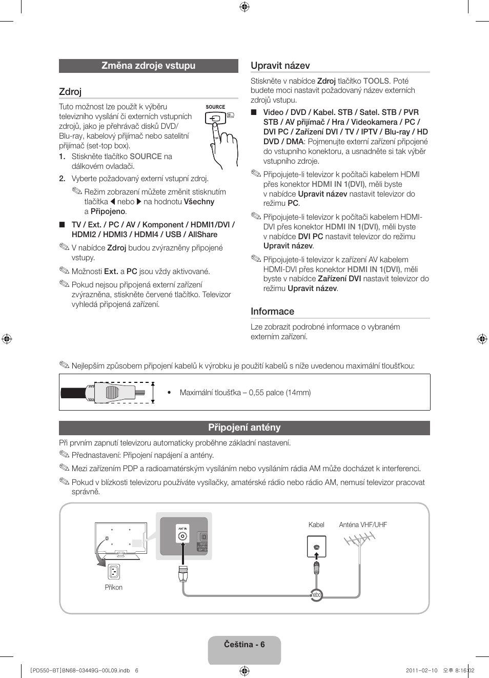 Samsung PS59D550C1W User Manual | Page 26 / 166