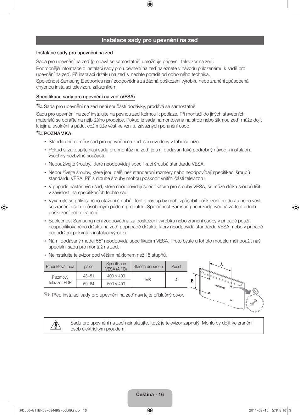 Samsung PS59D550C1W User Manual | Page 36 / 166