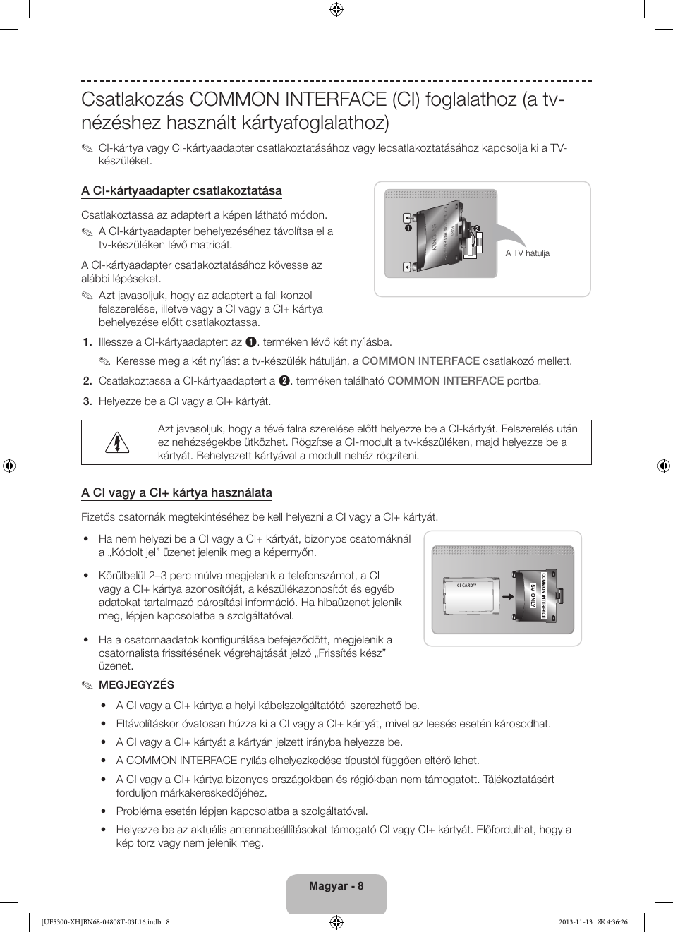 Samsung UE40F5300AW User Manual | Page 26 / 289