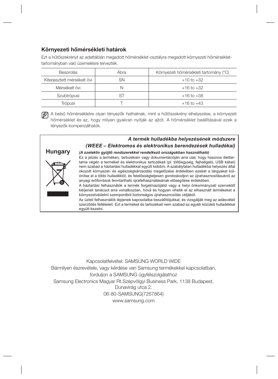 Hungary | Samsung RZ80EEIS User Manual | Page 60 / 180