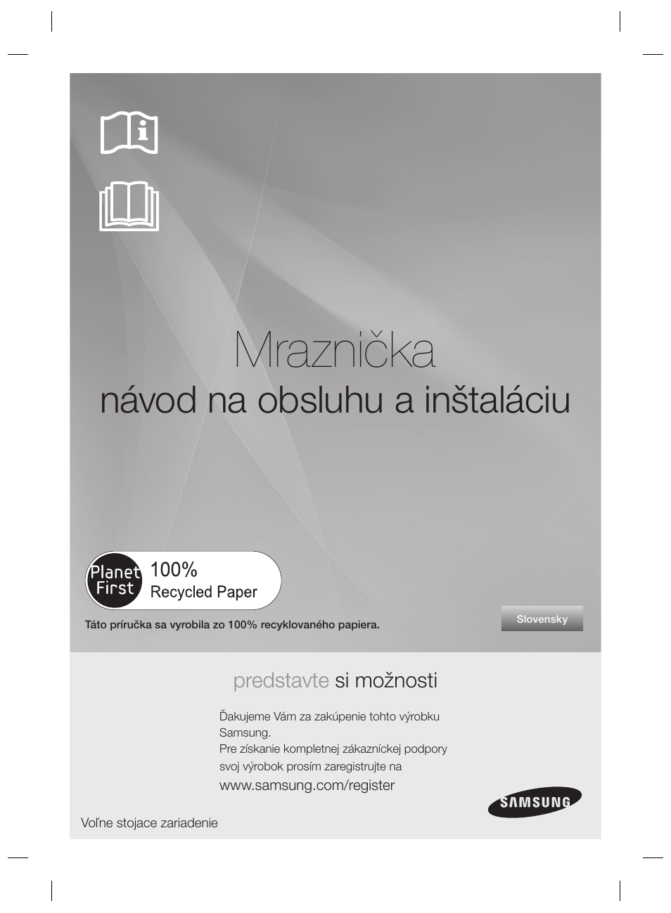 Mraznička, Návod na obsluhu a inštaláciu | Samsung RZ80EEIS User Manual | Page 81 / 180