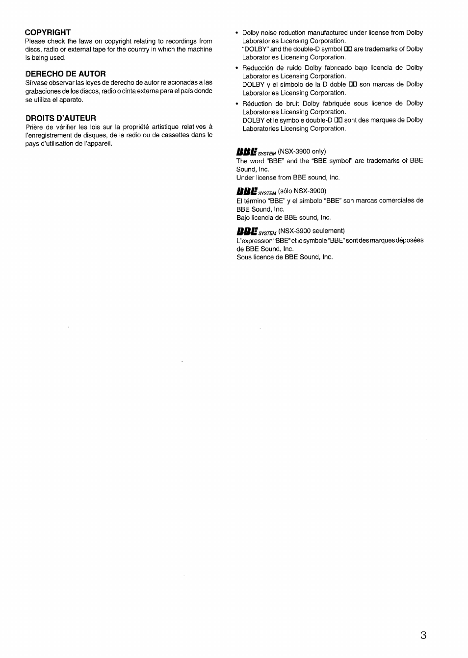 Aiwa CX-N4000 U User Manual | Page 3 / 84