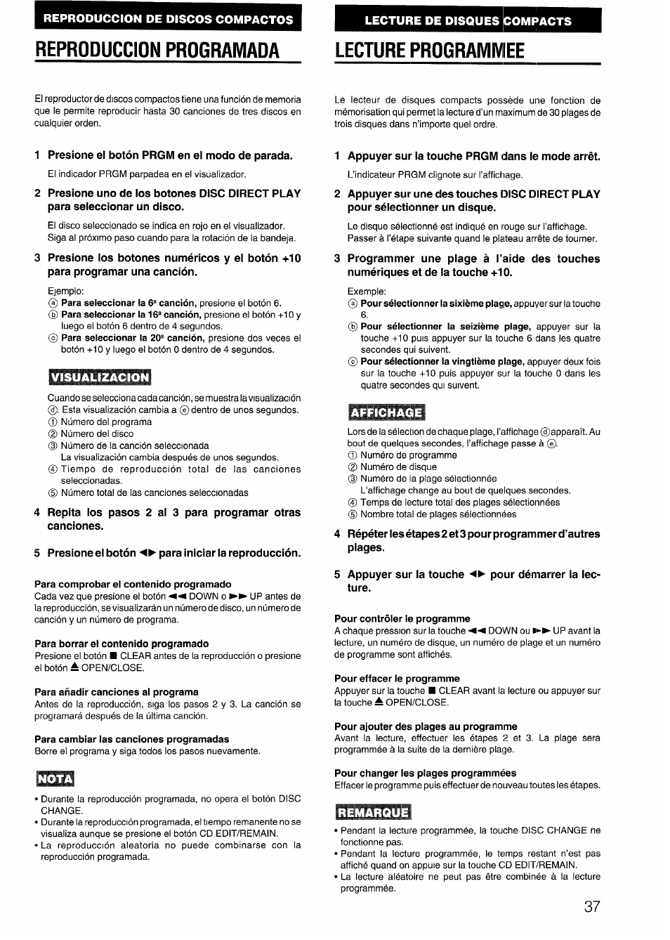 Aiwa CX-N4000 U User Manual | Page 37 / 84