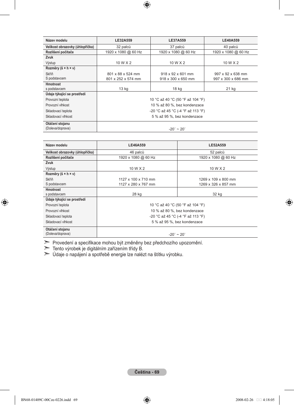 Samsung LE52A559P4F User Manual | Page 491 / 632