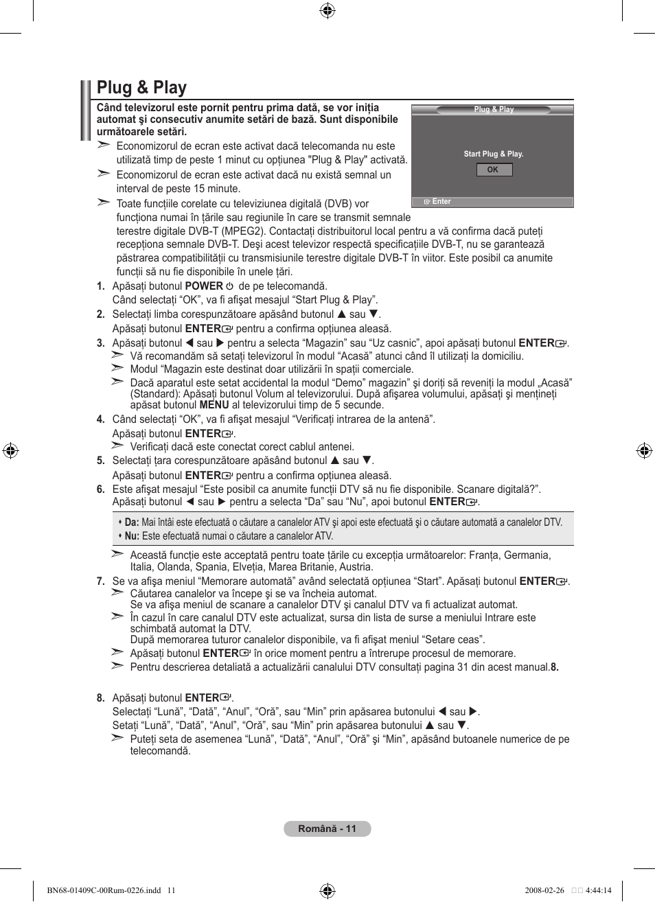 Plug & play | Samsung LE52A559P4F User Manual | Page 573 / 632