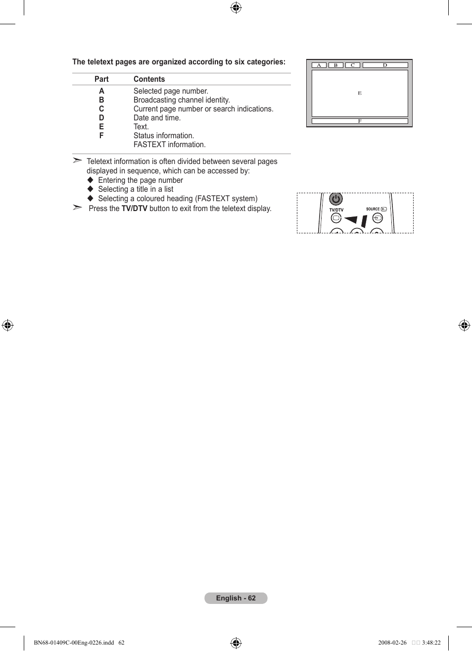 Samsung LE52A559P4F User Manual | Page 64 / 632