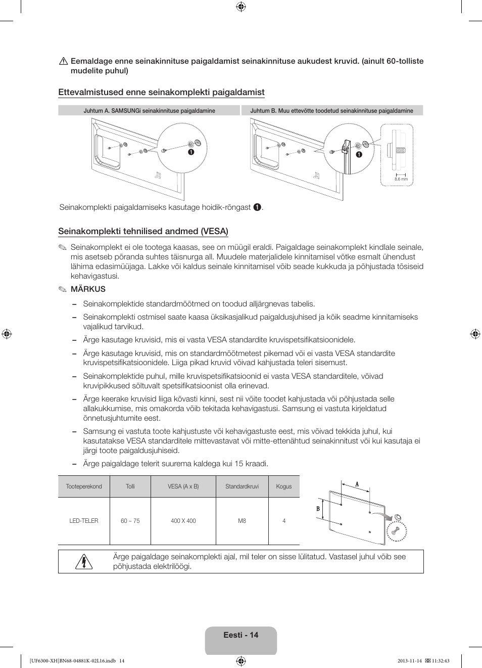 Samsung UE60F6300AW User Manual | Page 284 / 289