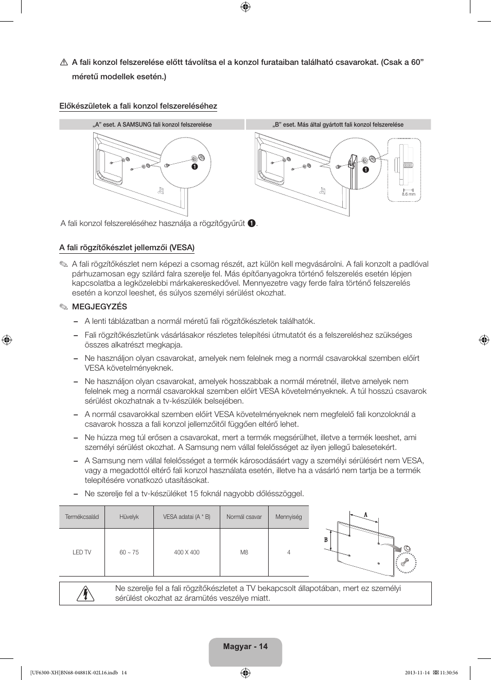 Samsung UE60F6300AW User Manual | Page 32 / 289