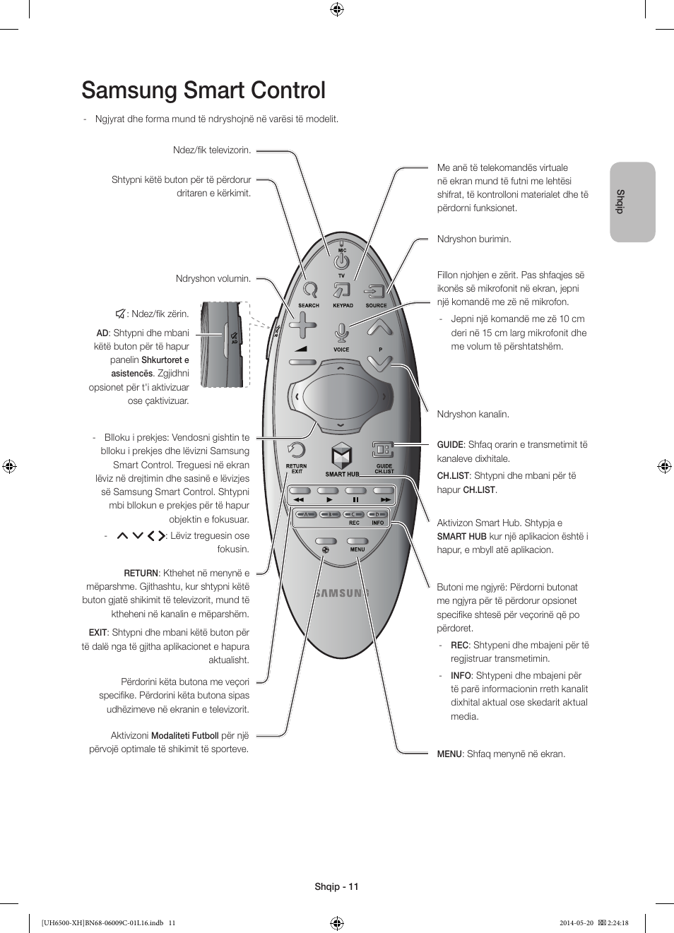 Samsung smart control | Samsung UE40H6640SL User Manual | Page 231 / 353