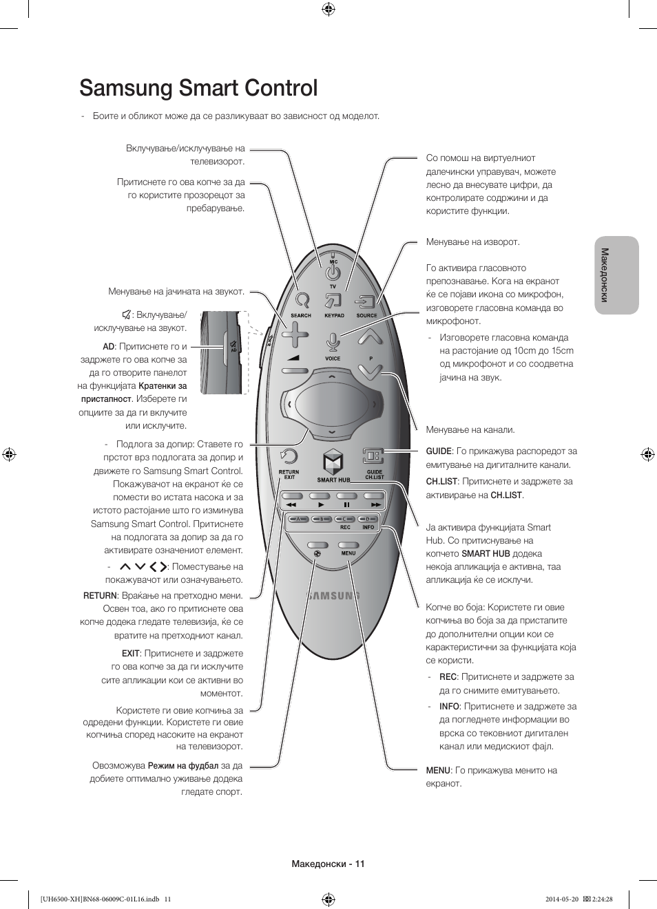 Samsung smart control | Samsung UE40H6640SL User Manual | Page 253 / 353