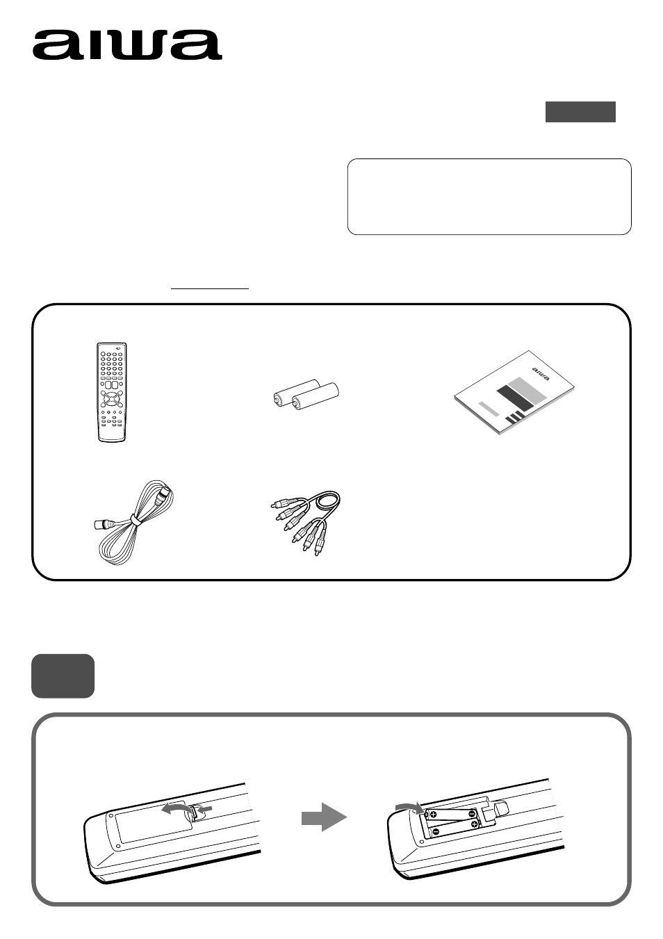 Quick start guide, Hv-fx8100, Call toll free 1-800-buy-aiwa | Aiwa HV-FX8100U User Manual | Page 2 / 116