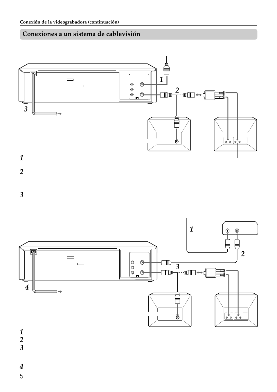 5conexiones a un sistema de cablevisión | Aiwa HV-FX8100U User Manual | Page 51 / 116