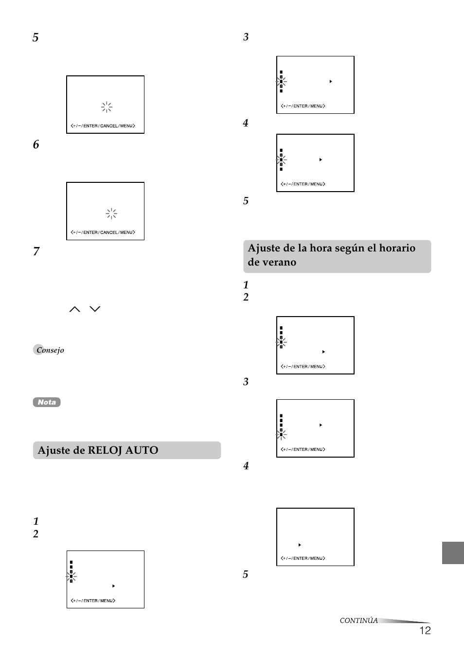 Ajuste de reloj auto, Ajuste de la hora según el horario de verano | Aiwa HV-FX8100U User Manual | Page 58 / 116