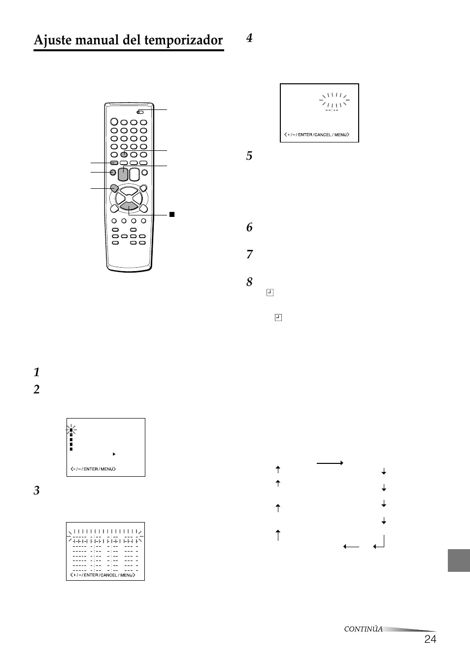 Ajuste manual del temporizador, Para ajustar el temporizador diario/ semanal, Para corregir los datos durante la programación | Aiwa HV-FX8100U User Manual | Page 70 / 116