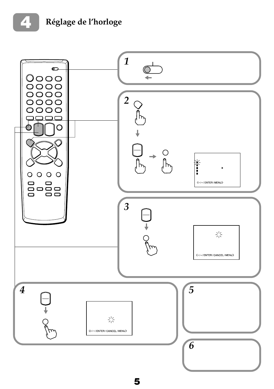 Réglage de l’horloge | Aiwa HV-FX8100U User Manual | Page 83 / 116