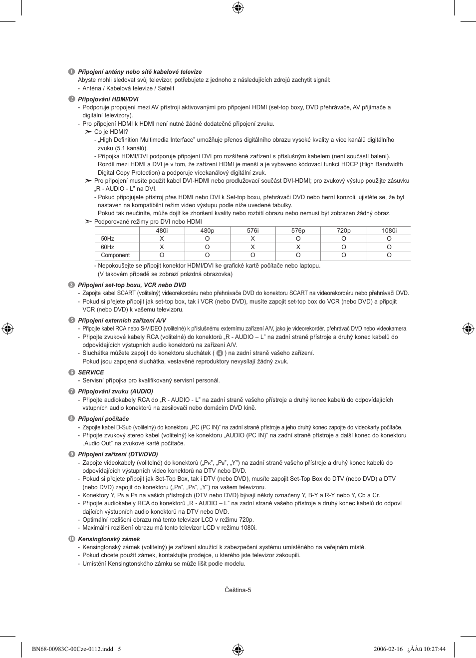 Samsung LE26R71B User Manual | Page 189 / 211