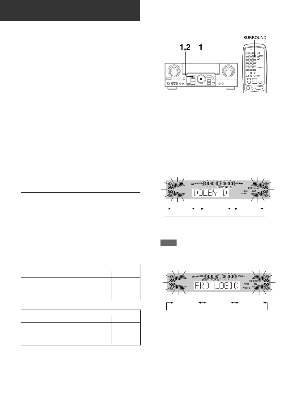 Selecting dolby surround | Aiwa AV-D77 User Manual | Page 16 / 80