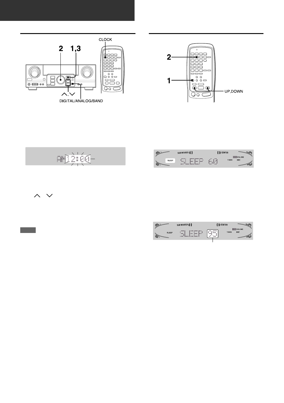 Setting the clock, Setting the sleep timer | Aiwa AV-D77 User Manual | Page 22 / 80