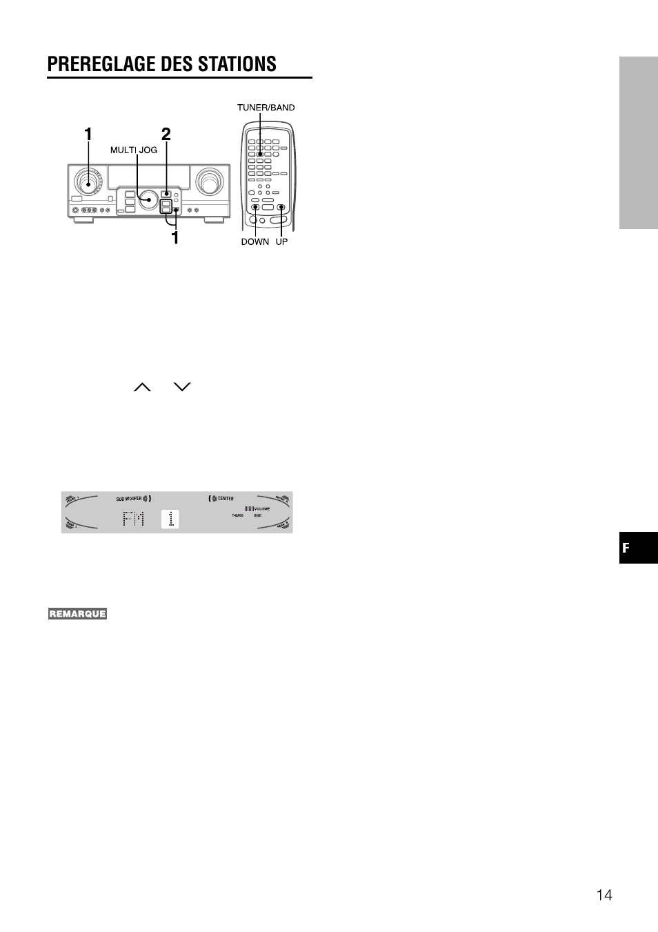 Prereglage des stations | Aiwa AV-D77 User Manual | Page 70 / 80