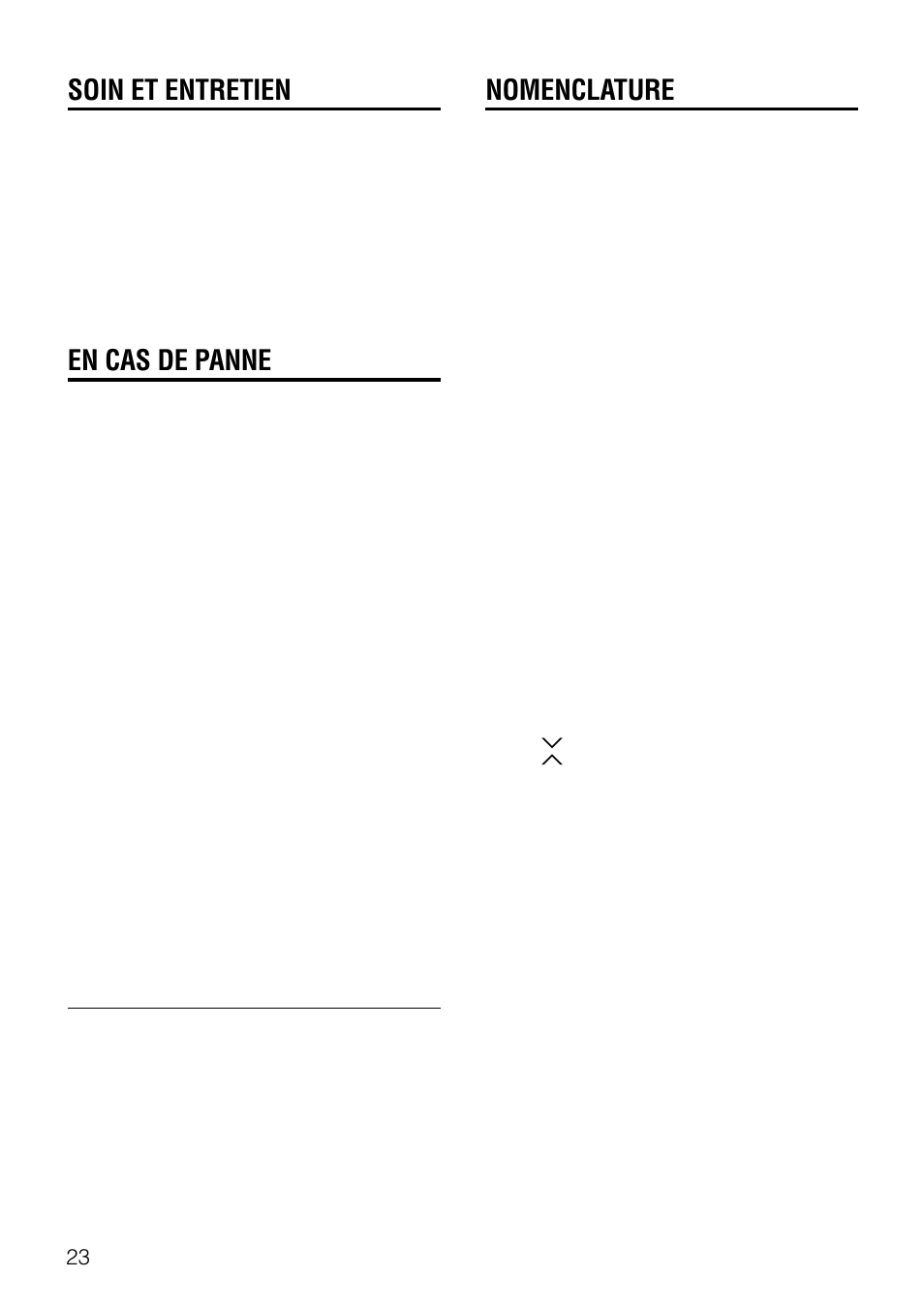Soin et entretien, En cas de panne, Nomenclature | General | Aiwa AV-D77 User Manual | Page 79 / 80